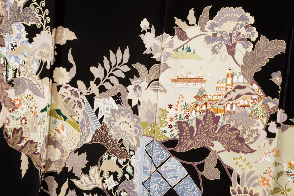 定番人気，HOT 和遊館 EFK312 京友禅老舗 千總 ちそう 本手描き友禅 最高級 お振袖